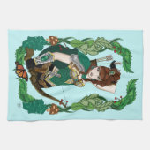 Woodland Foret Elf Fantasy Geschirrtuch (Horizontal)