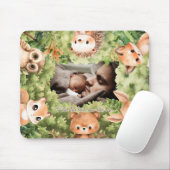 Woodland Foto Bester neuer Papa je Mousepad (Mit Mouse)