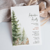 Woodland Fox Adventure erwartet Baby Shower Einladung