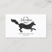 Woodland Fox Adventure fängt an Visitenkarte (Vorderseite)