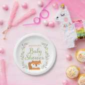 Woodland Fox Baby Dusche Teller (Party)