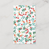 Woodland Fox Baby Showdusche Windeln Raffle Ticket Begleitkarte (Rückseite)