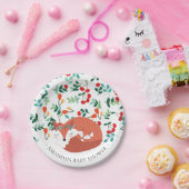 Woodland Fox Baby Shower 7" Plättchen Pappteller (Party)