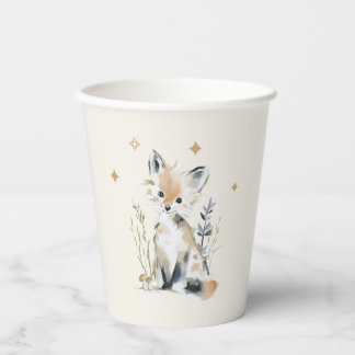 Woodland Fox Baby Shower  Pappbecher