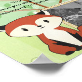 Woodland Fox Babybuchseite Poster (Ecke)