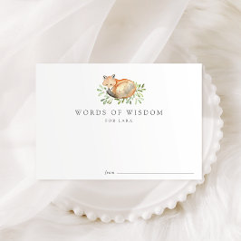 Woodland Fox Babyduschberatungskarten Einladung