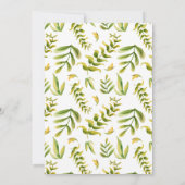 Woodland Fox Babydusche Einladung (Rückseite)