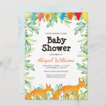Woodland Fox Babydusche