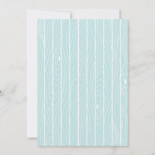 Woodland Fox Babydusche Einladung Oh Deer (Rückseite)