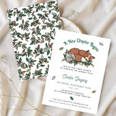 Woodland Fox Buch Themed Baby Dusche Einladung