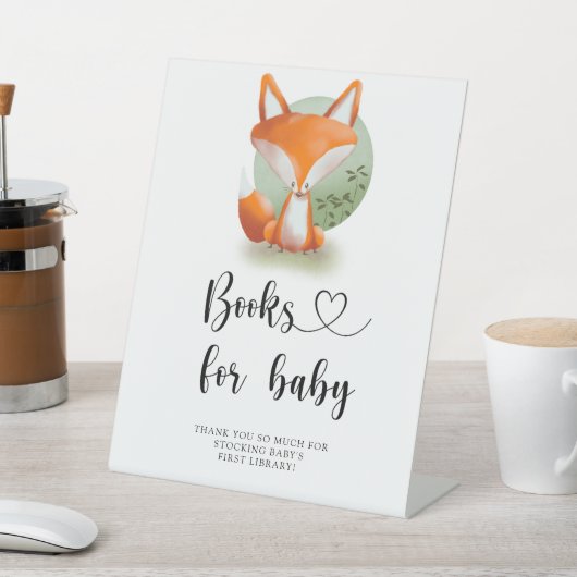 Woodland Fox - Bücher für Kinder Sockelschild (In SItu)