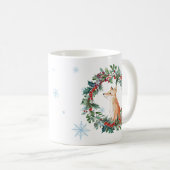 Woodland Fox Christmas Christmas Kaffeetasse (VorderseiteRechts)