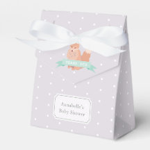 Woodland Fox Color Editable Baby Dusche Geschenkbo