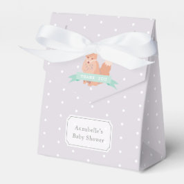 Woodland Fox Color Editable Baby Dusche Geschenkbo Geschenkschachtel