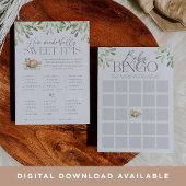 Woodland Fox Double Sided Baby Duschkarte Einladung