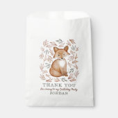Woodland Fox & Foliage Vielen Dank Geschenktütchen (Vorderseite)