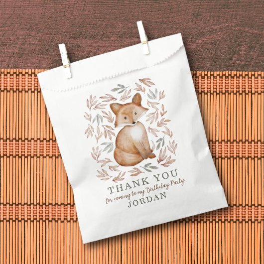 Woodland Fox & Foliage Vielen Dank Geschenktütchen