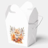 Woodland Fox Greenery Aquarellleaf Kinderdusche Geschenkschachtel (Geöffnet)