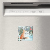 Woodland Fox Holiday Magnet (In Situ (Geschirrspüler))