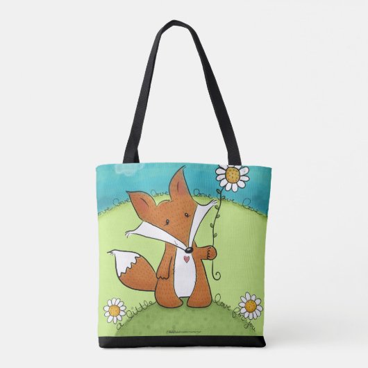 Woodland Fox Kleine Liebe für Sie Tasche (Rückseite)