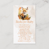 Woodland Fox Niedlich Baby Showbücher für Baby Begleitkarte (Vorderseite)