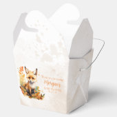 Woodland Fox Niedliche Babydusche Geschenkschachtel (Geöffnet)