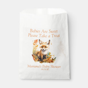 Woodland Fox Niedliche Babydusche Geschenktütchen
