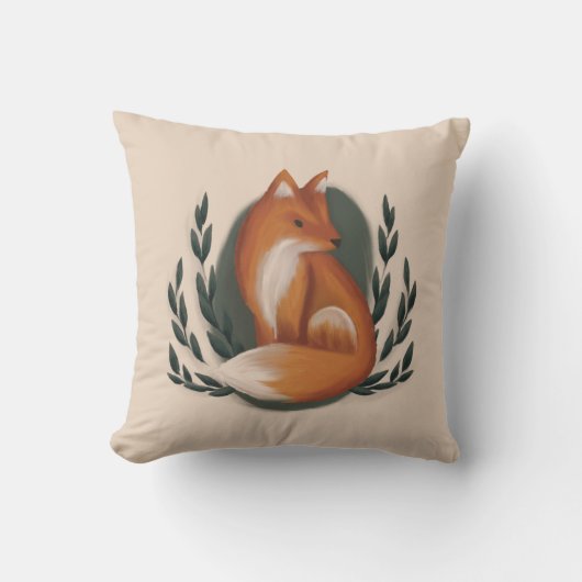 Woodland Fox Nursery Animal Kissen (Vorderseite)