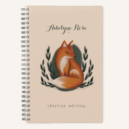 Woodland Fox Nursery Notizblock (Vorderseite)