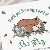 Woodland Fox Storybook Kinderdusche Danke Karte