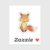 Woodland Fox Wasserfarbe Aufkleber (Blatt)