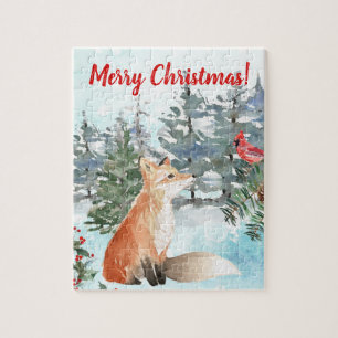 Woodland Fox Weihnachten Puzzle