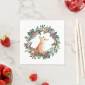 Woodland Fox Weihnachten Serviette (Beispiel)