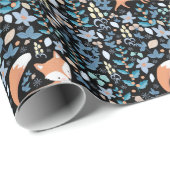Woodland Fox Winter Geschenkpapier (Rolleneckpunkt)