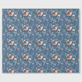 Woodland Fox Winter Geschenkpapier (Flach)