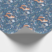 Woodland Fox Winter Geschenkpapier (Ecke)