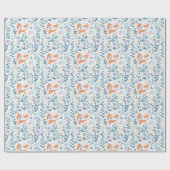 Woodland Fox Winter Geschenkpapier (Flach)