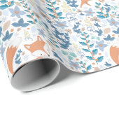 Woodland Fox Winter Geschenkpapier (Rolleneckpunkt)