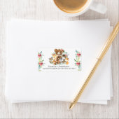 Woodland friends Baby Showadresse Label Adressaufkleber (Insitu)