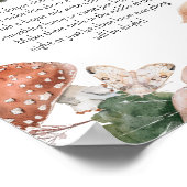 Woodland Friends Babydusche 'Late Night Diaper' Poster (Ecke)