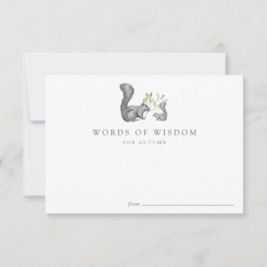 Woodland Friends Babyduschratenkarte Einladung (Vorderseite)