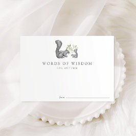 Woodland Friends Babyduschratenkarte Einladung