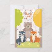 Woodland Friends Dankeschön Card Dankeskarte (Vorderseite)