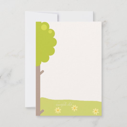 Woodland Friends Dankeschön Card Dankeskarte (Rückseite)