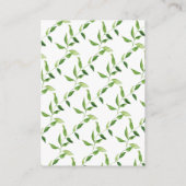 Woodland Friends Geschenkdusche Begleitkarte (Rückseite)