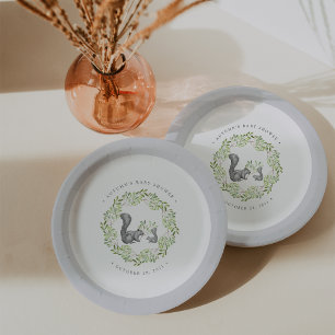 Woodland Friends Kinderdusche Pappteller