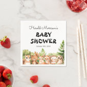 Woodland Friends Kinderdusche Serviette (Beispiel)