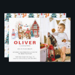Woodland Friends Winter | Weihnachtsfeier Einladung<br><div class="desc">Haben Sie ein kleines mit einem WinterGeburtstag? Dieses Party ist ideal für Babyduschen oder Geburtstagsfeiern. Mit einer zauberhaften Wasserfarben-Winterpicknickszene mit bezaubernden Tieren. Elch, Bär, Füchse und mehr! Dieses bezaubernde Thema fühlt sich woodsy und rustikal an. Klassische Erdtöne eignen sich perfekt für den Übergang von cooleren Witterungseinflüssen und eignen sich somit...</div>