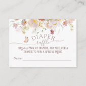 Woodland Frühling Blumenmädchen Baby Duschmaschine Begleitkarte (Vorderseite)