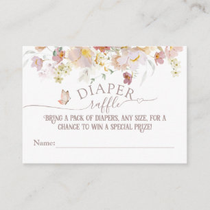 Woodland Frühling Blumenmädchen Baby Duschmaschine Begleitkarte